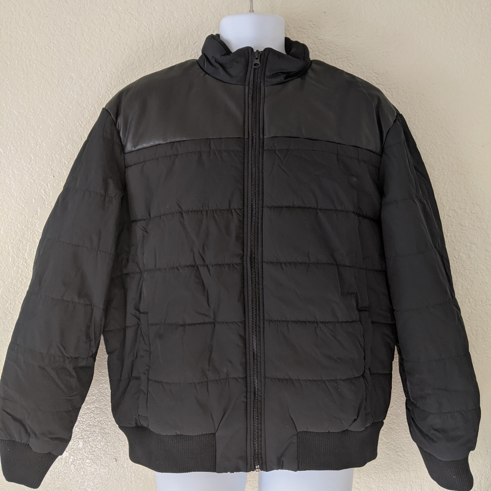Kenneth Cole Bomber Jacket Size XL Black